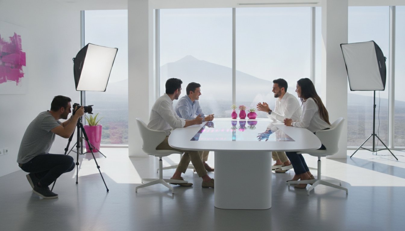 Fotografía de oficinas y espacios de trabajo: Guía de imagen corporativa 2026