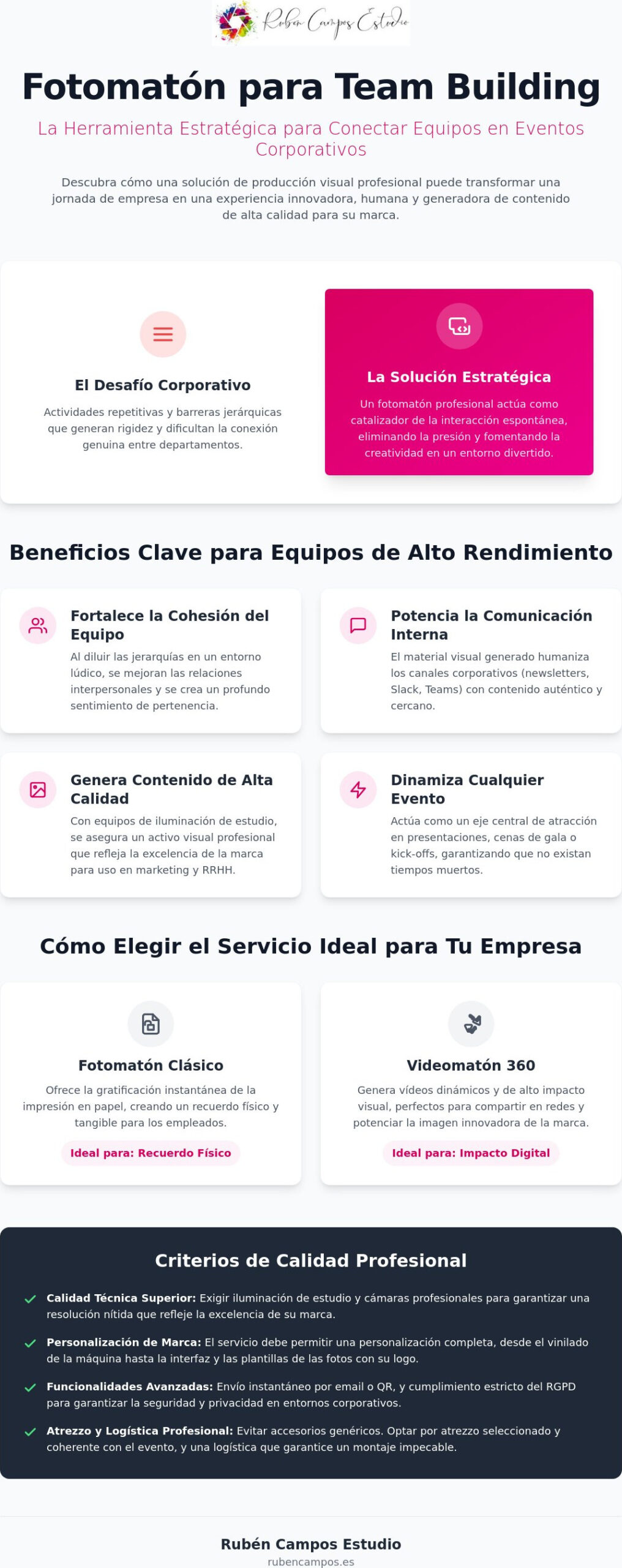 Fotomatón para Team Building: Dinamiza tu Evento de Empresa en Tenerife 2026