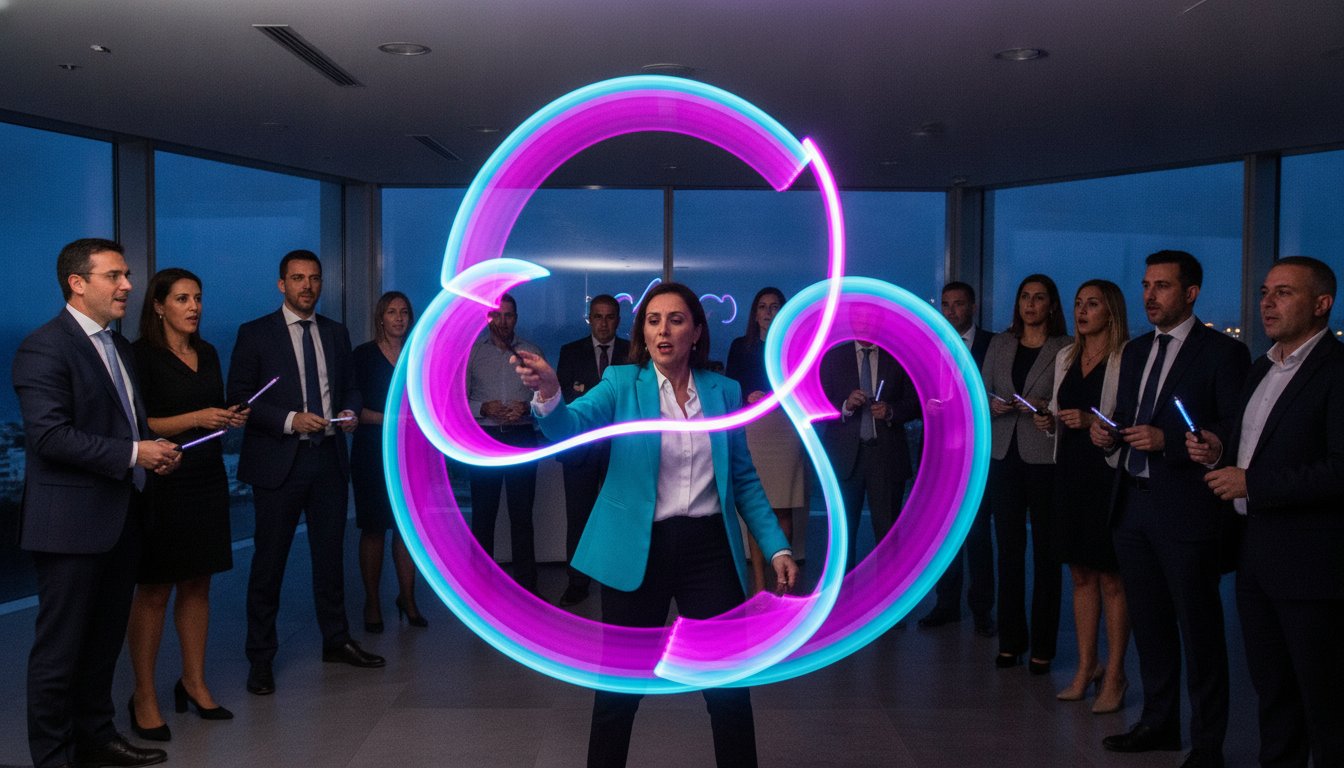 Show para cena de empresa: Ideas innovadoras y tendencias visuales 2026